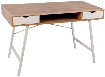 Birou RFG - Shape A, bej/alb