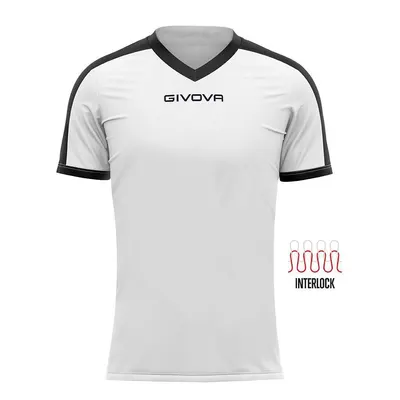 Tricou sport Givova Revolution Negru-Alb 2XL