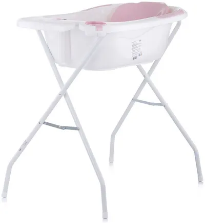 Cadita cu reductor si suport Chipolino - Vela, roz, 87 cm