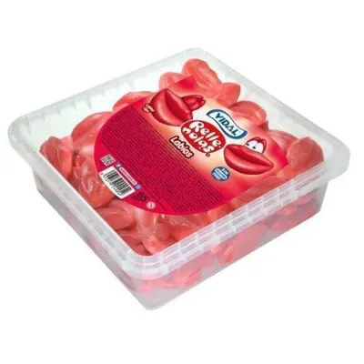 Bomboane gumate cu jeleu de fructe - buze, Vidal, 795g, 75 bucati Engros