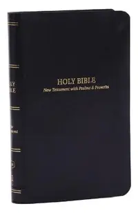 Kjv, Pocket New Testament with Psalms and Proverbs, Black Leatherflex, Red Letter, Comfort Print
