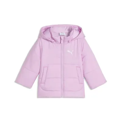Geacă de vatelină alergare bebe cu glugă, Minicats, verde PUMA