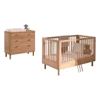 Set de mobilă pentru copii 2 buc. din lemn de stejar Forrest – Vipack