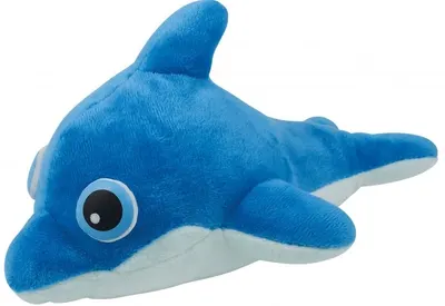 Jucarie de plus Buki France - Delfin, cu cronometru si ochi stralucitori