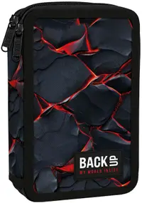 Penar cu rechizite BackUp DW - Magma, cu 2 fermoare