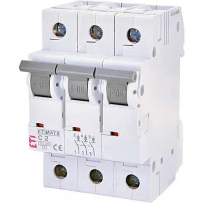 ETIMAT 6 Intrerupatoare automate miniatura 6kA ETIMAT 6 3p C2