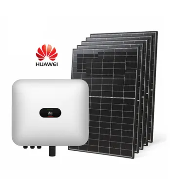 Pachet invertor Huawei 6KW trifazic cu 12 panouri fotovoltaice Longi 495W