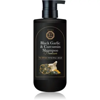 DAENG GI MEO RI Black Garlic & Curcumin Shampoo Sampon de restaurare in profunzime pentru întărirea și creșterea părului