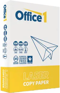 Hârtie de copiere Office 1 - Laser, A4, 80 g/m2, 500 foi