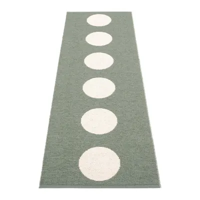 Covor tip traversă pentru interior și exterior verde 70x225 cm Vera Army – Pappelina