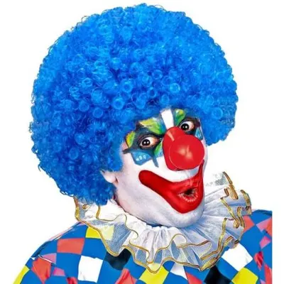 Peruca clown albastra Guirca 60047