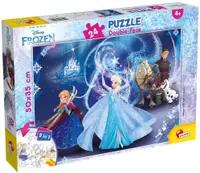 Puzzle cu două fețe Lisciani de colorat din 24 piese - Regatul Înghețat