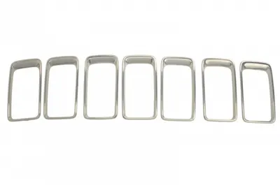Suport grila radiator fata (crom satinat; set, plastic) potrivit JEEP GRAND CHEROKEE IV 07.13