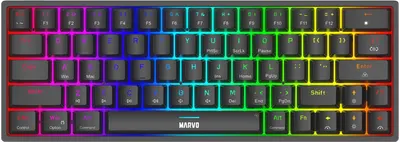Tastatură mecanică Marvo - KG955 Shogo 63, Marvo switch, neagră