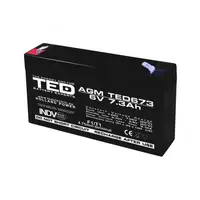 Acumulator 6V 7.3Ah F1, AGM VRLA, TED Electric TED002976