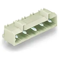 THT male header; 1.2 x 1.2 mm solder pin; angled; 100% protected against mismating; Pin spacing 7.5 mm; 10-pole; light gray