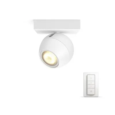 Spot aplicat Philips HUE Buckram Alb bec LED intrerupator dimabil inclus