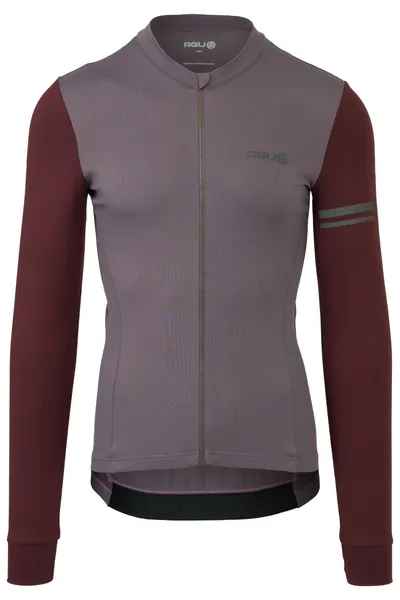 Tricou de ciclism cu mânecă lungă Bărbați Performance Colorblock Albastru