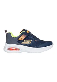 Pantofi sport Microspec Max Advance Squad din plasa cu velcro - Portocaliu/Bleumarin