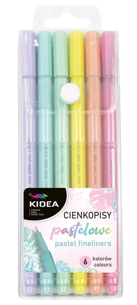 Finelinere Kidea - 6 culori, pastel