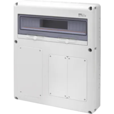 Organizator de Santier Q-din 20 Module - 1 Flanse Ib Verticala 63a Ip67 + 2 Ib Verticală 16 / 32a Ip67 - Ip65