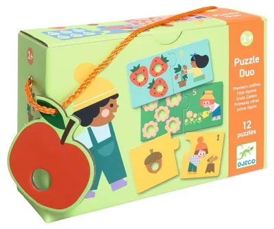 Puzzle educativ Djeco - Primele cifre, 12 piese