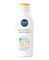 Nivea Sun Kids Sensitive Protect &amp; Care - lotiune de protectie solara pentru copii cu SPF 50+ - 200 ml