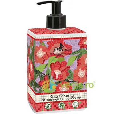Sapun Lichid Vegetal cu Parfum de Trandafir Salbatic La Dispensa 500ml