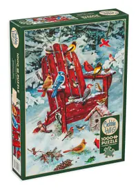 Puzzle Cobble Hill din 1000 de piese - Pasrari Adirondakski, Greg Giordano