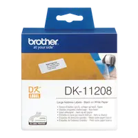 Banda de etichete Brother DK-11208, 38x90mm, 400 etichete rola, pentru imprimanta sau aparat etichetare brother