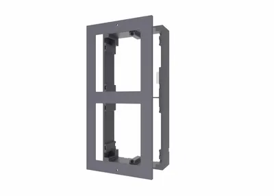 Panou frontal pentru 2 module de videointerfon modular Hikvision DS-KD-ACW2 permite conectarea a 2 module de interfon modular mo
