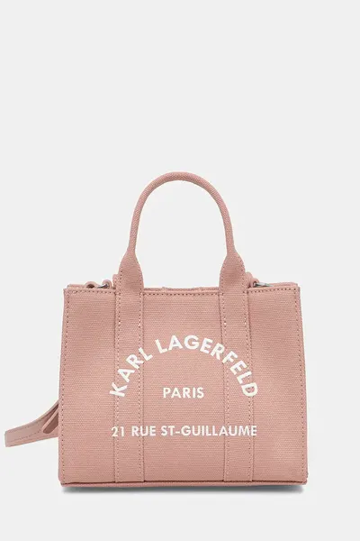 Karl Lagerfeld geantă crossbody pentru femei, din bumbac K/RSG