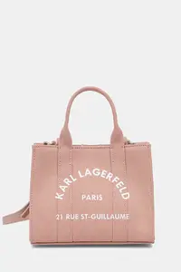 Karl Lagerfeld geantă crossbody pentru femei, din bumbac K/RSG