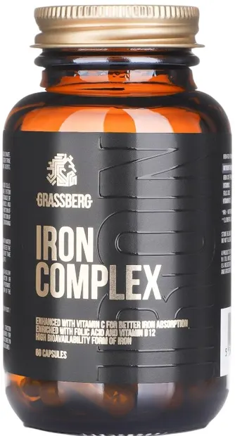 Iron Complex, 60 capsule, Grassberg