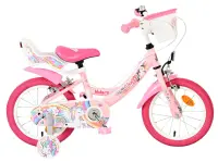 Bicicleta pentru copii Volare Unicorn - Fete - 14 inch - Roz - Frane cu doua maini