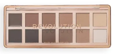 Makeup Revolution Paletă farduri de ochi The Master Icon, Matte Nudes, 12 culori