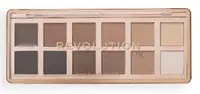 Makeup Revolution Paletă farduri de ochi The Master Icon, Matte Nudes, 12 culori