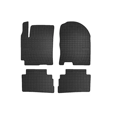 Set covorase auto din cauciuc Hyundai Kona 2017- prezent, presuri FROGUM, Negru