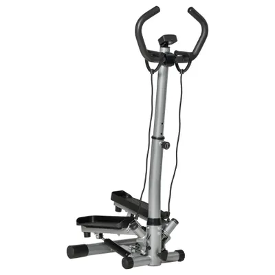HomCom stepper ghidon reglabil, 55x53x118-128cm, negru