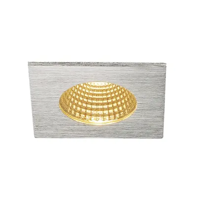 Spot incastrat, PATTA-I Ceiling lights, aluminium LED outdoor recessed ceiling light, angular DL IP65 silver 1800-3000K
