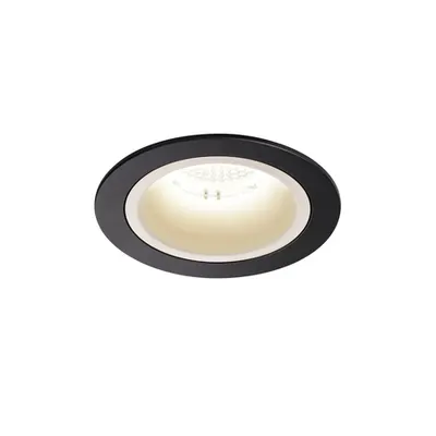 Spot incastrat, NUMINOS M Ceiling lights, black Indoor LED recessed ceiling light black/white 4000K 20° gimballed, rotating and pivoting, including leaf springs