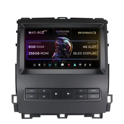 Navigatie Toyota Prado J120 (2002-2010), Android, Z-Octacore 8GB RAM + 256GB ROM, 9 Inch - AD-BGZ9008+AD-BGRKIT083V2