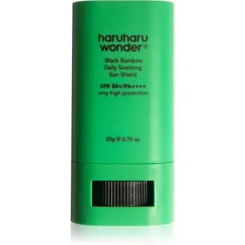 Haruharu Wonder Black Bamboo Daily Soothing Sun Shield baton cu protectie solara cu efect calmant