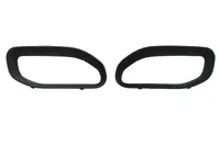 Capac carlig remorcare fata stanga/dreapta inferior, 2 pcs. set; open, plastic, negru potrivit RAM TRUCK RAM V dupa 2018