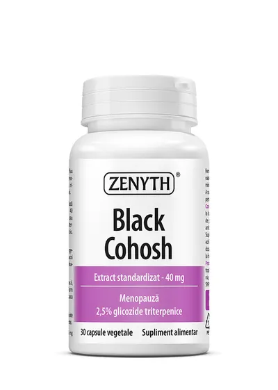 Extract standardizat de Black Cohosh, 30 capsule vegetale, Zenyth