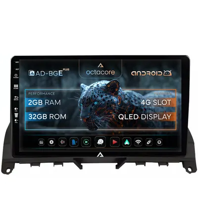 Navigatie Mercedes Benz C-Class W204 (2006-2012),Android, E-Octacore 2GB RAM + 32GB ROM, 9 Inch - AD-BGE9002+AD-BGRKIT419