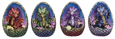 Set de statuete Nemesis Now Fantasy: Dragons - Blooming Brood, 9 cm