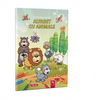 Carte de colorat A4, Alfabet cu animale