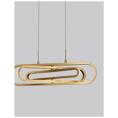 Lampa suspendata ARTE Auriu Aluminiu & Acrylic LED 50 Wat 230 Volt 3500Lm 3000K IP20