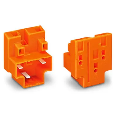 Male connector; 3-pole; orange